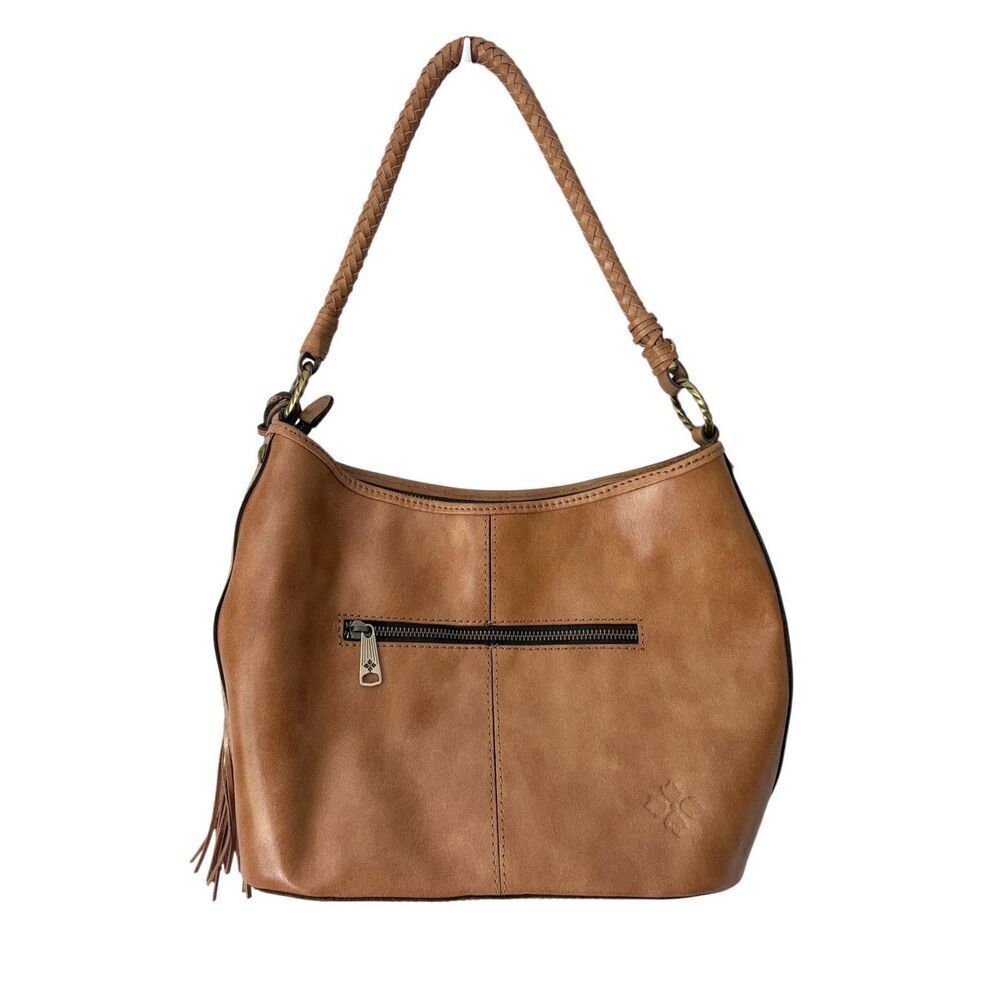 PATRICIA NASH Castelli woven leather shoulder hobo bag BROWN - Picture 2 of 10